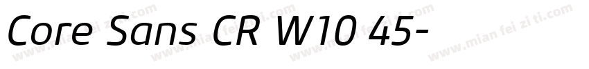 Core Sans CR W10 45字体转换